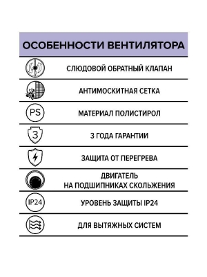 Вентилятор накладной B D125 сетка обр.клапан AURAMAX